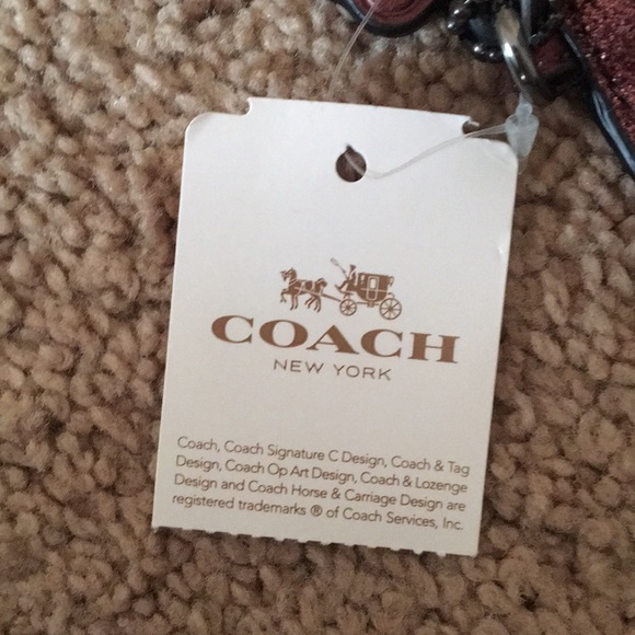 Coach Purple sparkle small wristlet BNWT - Picture 4 of 5